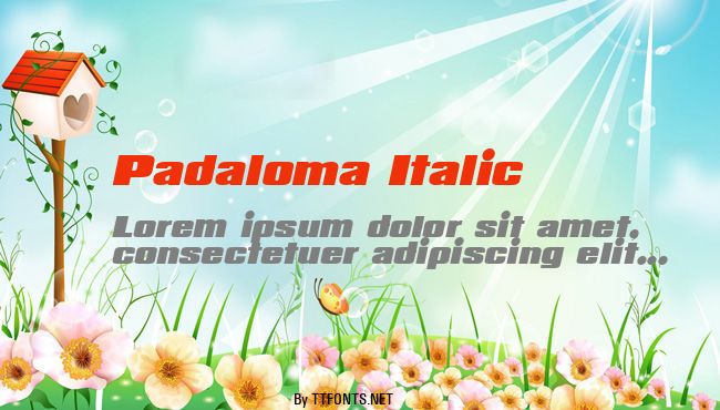 Padaloma Italic example