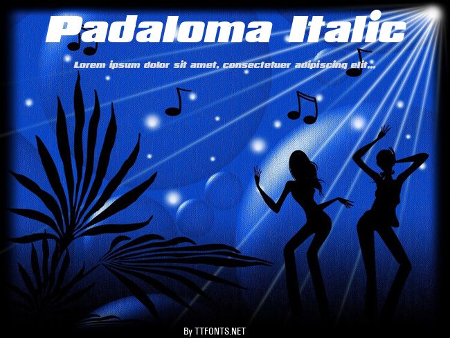 Padaloma Italic example