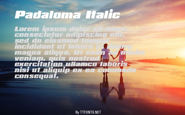 Padaloma Italic example