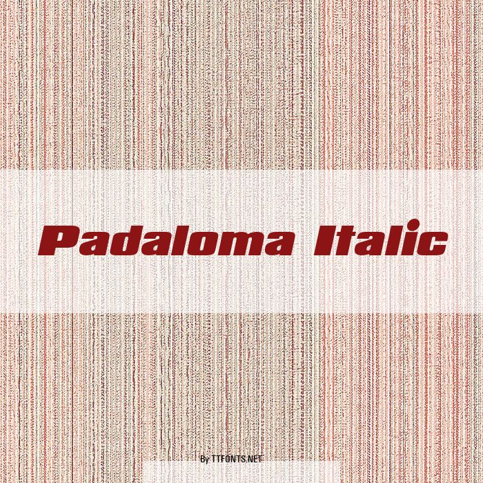 Padaloma Italic example