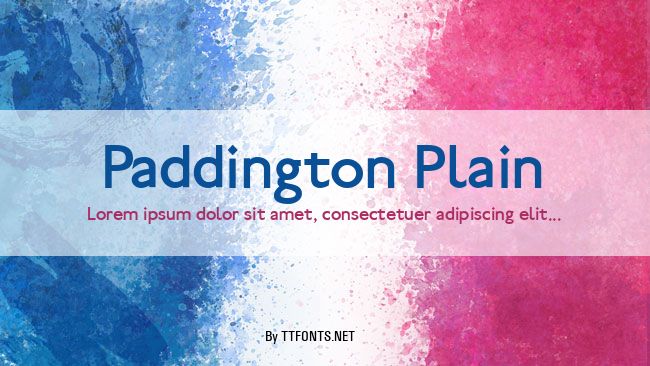 Paddington Plain example