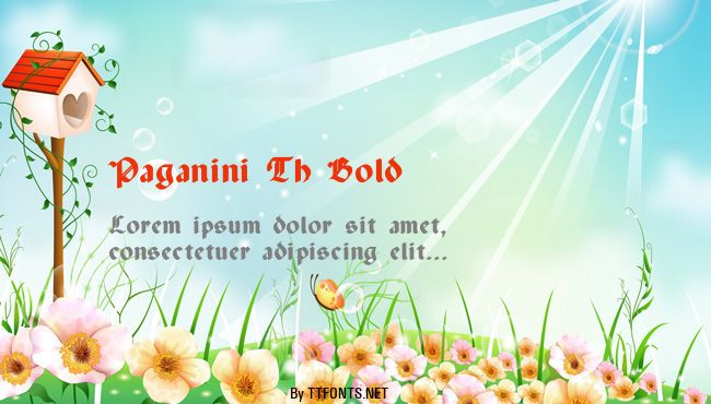Paganini Th Bold example