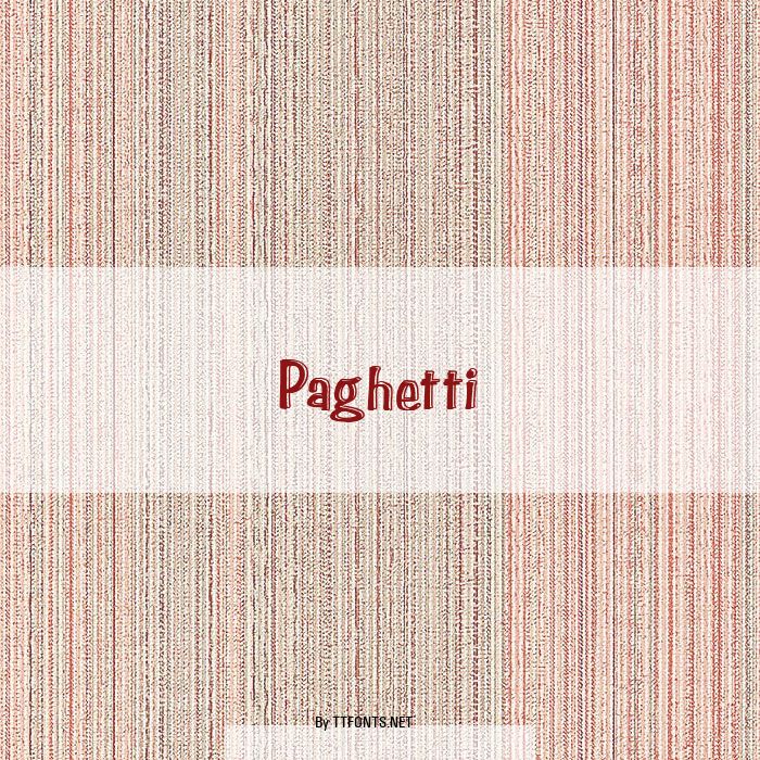Paghetti example