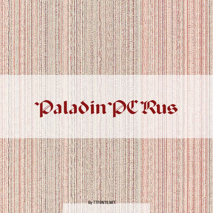 PaladinPCRus example