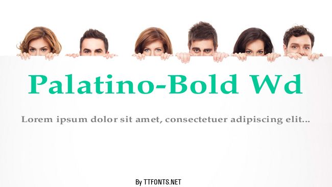 Palatino-Bold Wd example