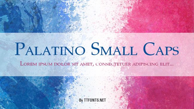 Palatino Small Caps example