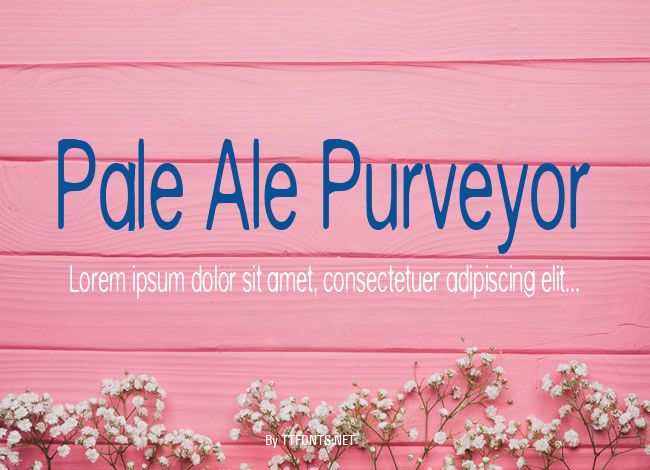 Pale Ale Purveyor example