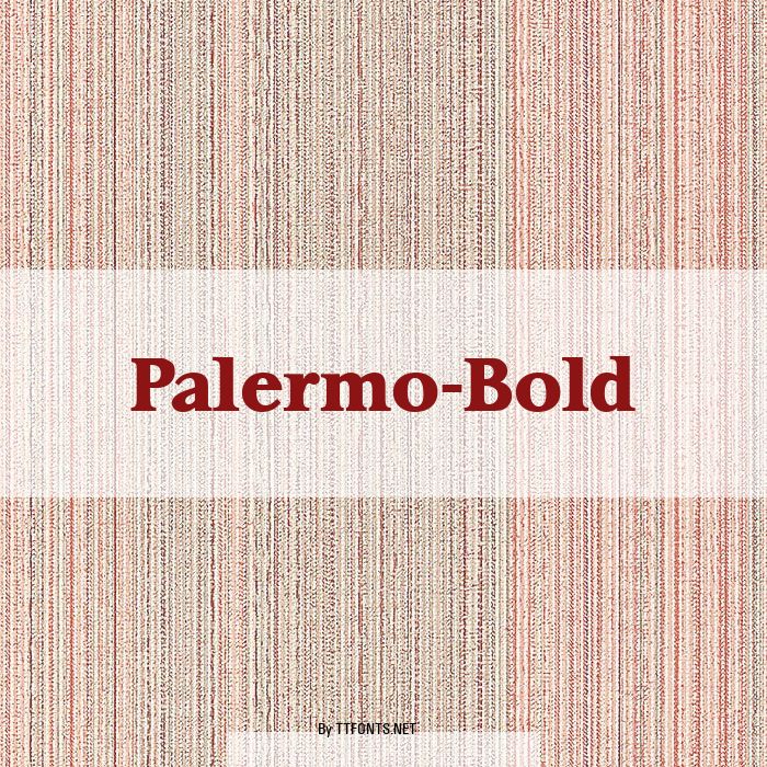 Palermo-Bold example