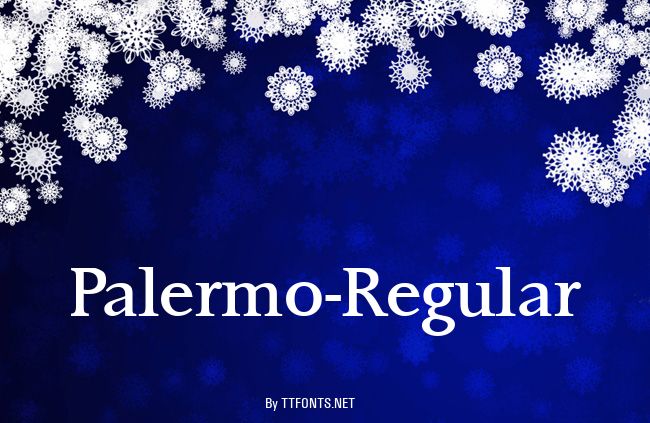 Palermo-Regular example