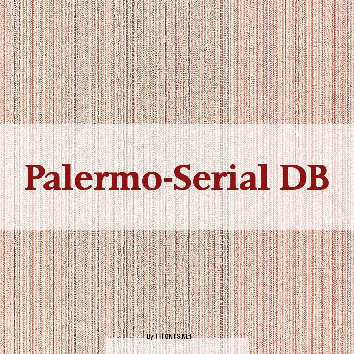 Palermo-Serial DB example
