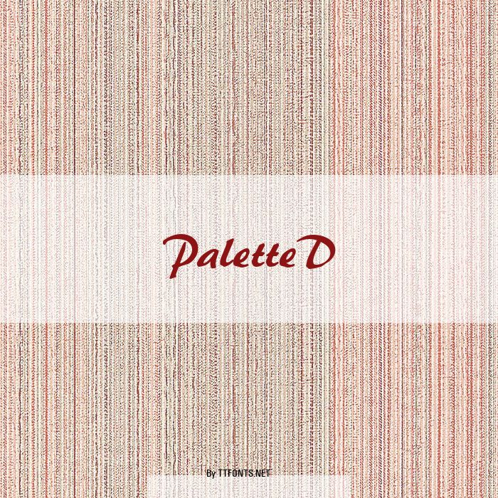 PaletteD example