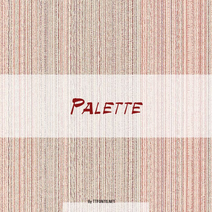 Palette example