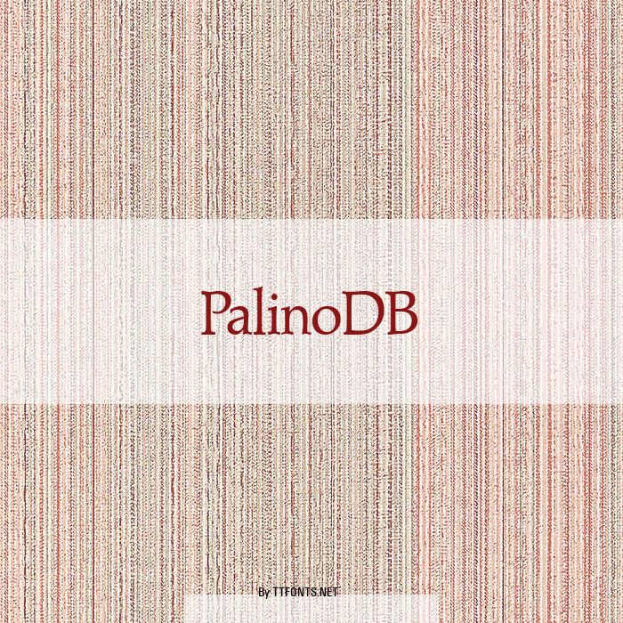 PalinoDB example