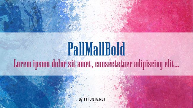 PallMallBold example