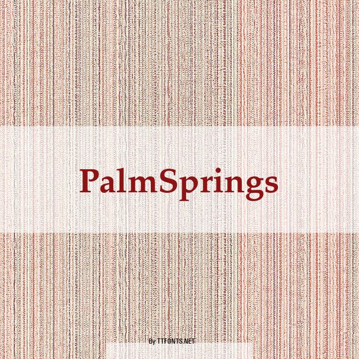PalmSprings example
