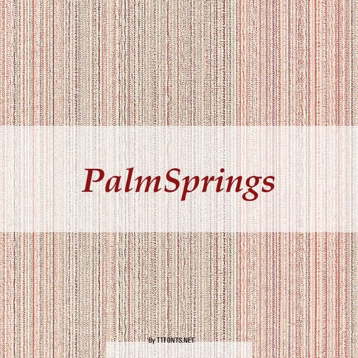 PalmSprings example