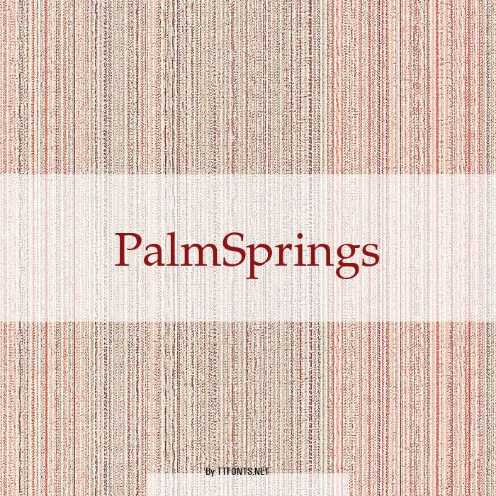PalmSprings example