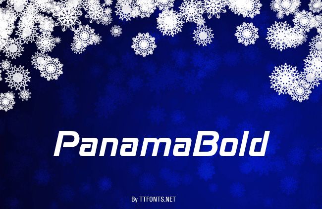 PanamaBold example