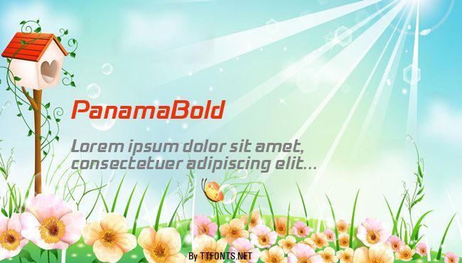 PanamaBold example