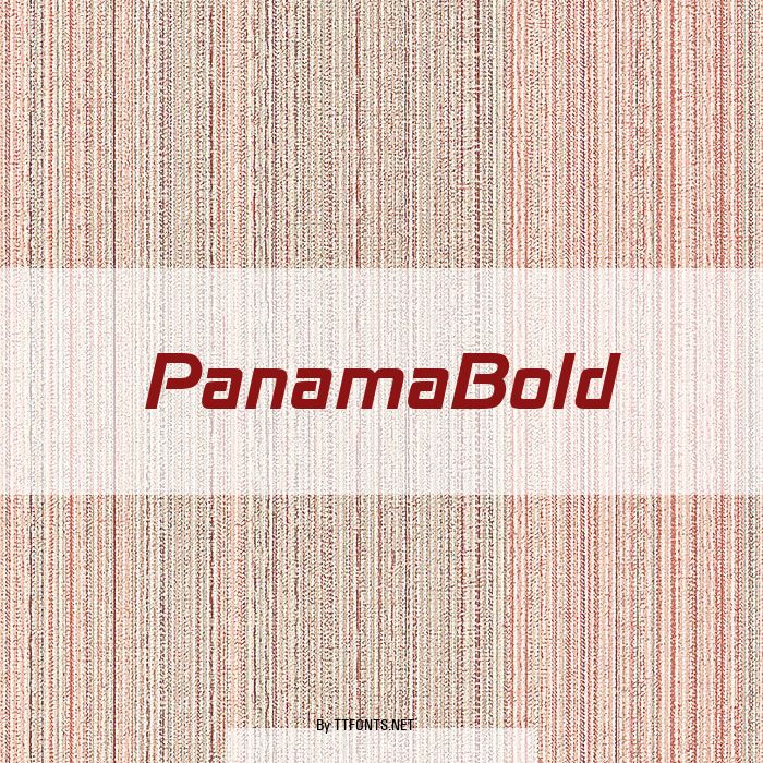 PanamaBold example