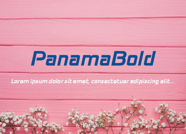 PanamaBold example