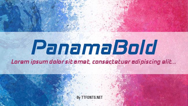 PanamaBold example