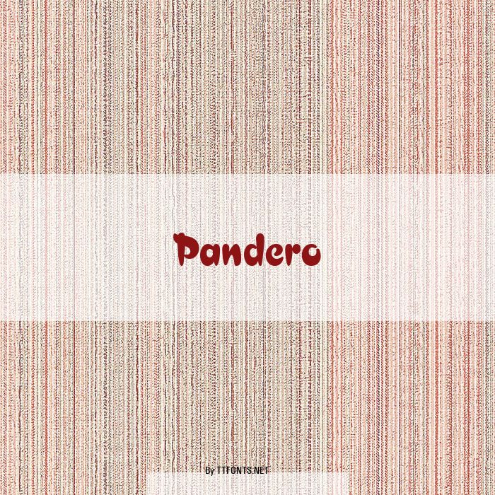 Pandero example