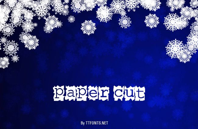 Paper Cut example
