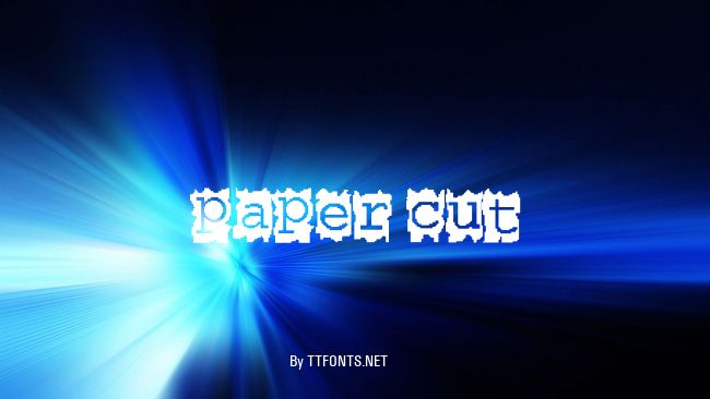 Paper Cut example