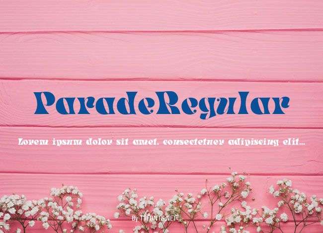 ParadeRegular example