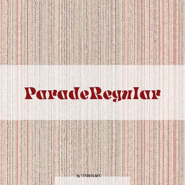 ParadeRegular example