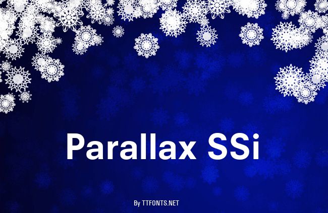 Parallax SSi example