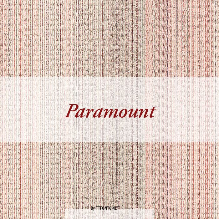 Paramount example