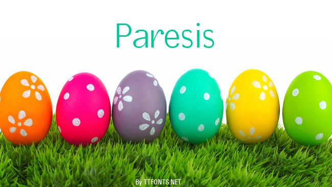 Paresis example