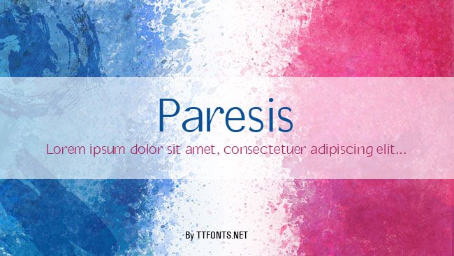 Paresis example