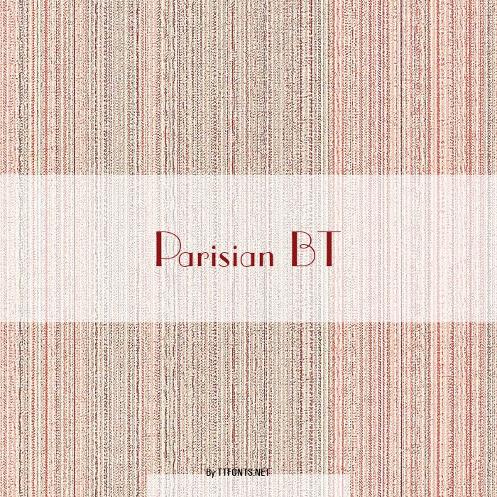 Parisian BT example
