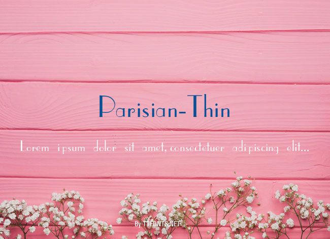 Parisian-Thin example