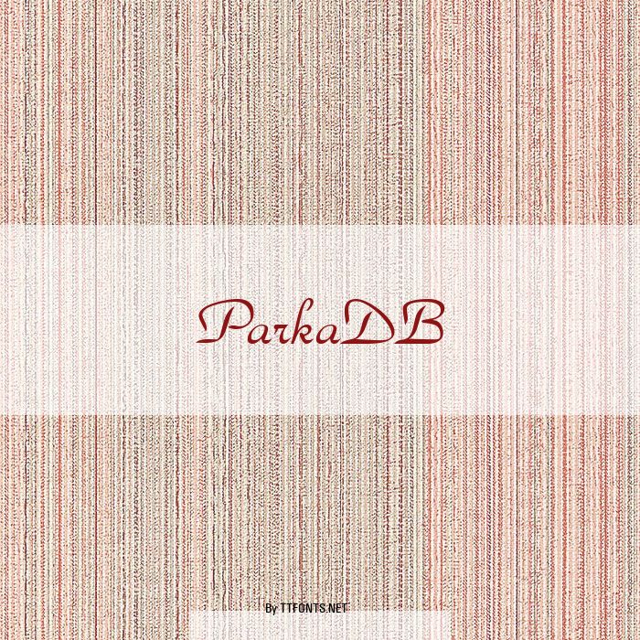 ParkaDB example