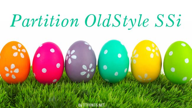 Partition OldStyle SSi example