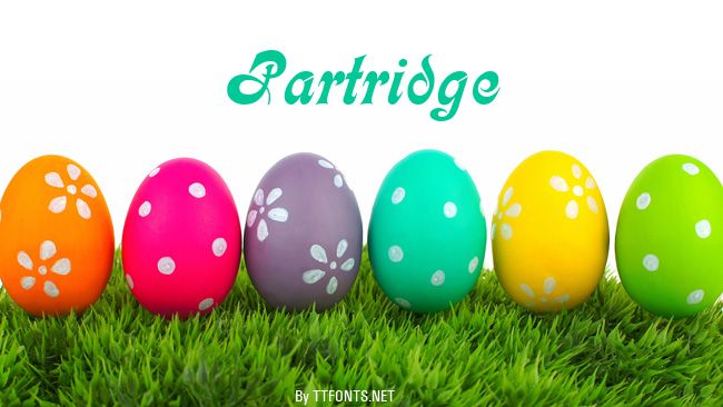 Partridge example