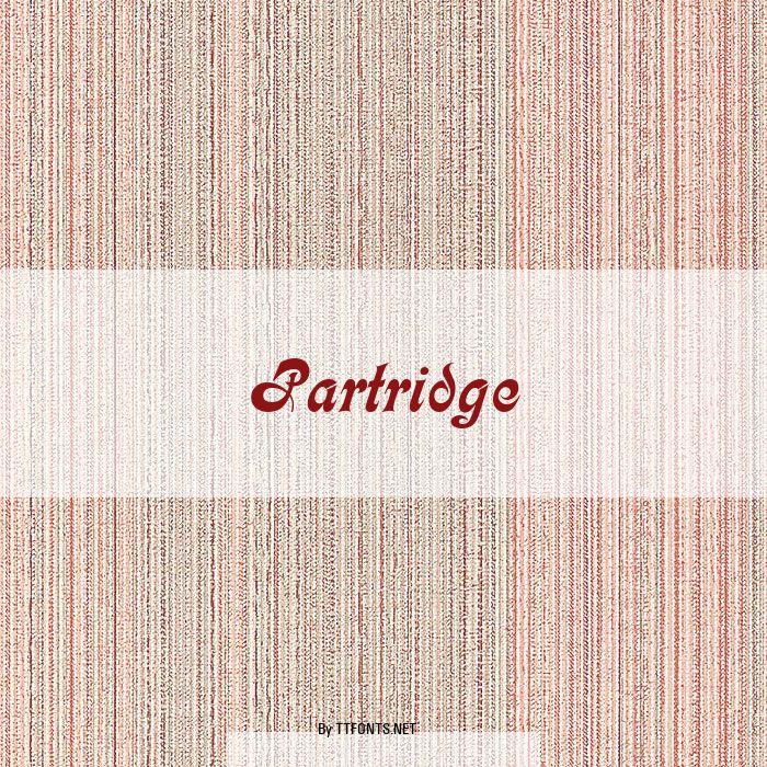 Partridge example