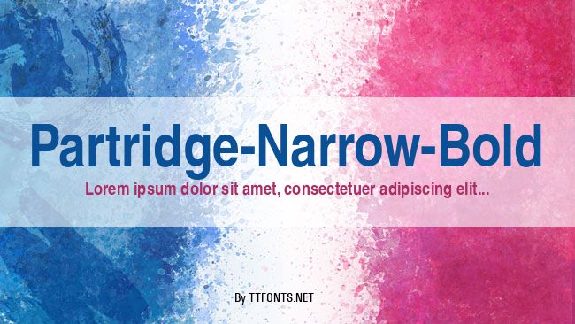 Partridge-Narrow-Bold example