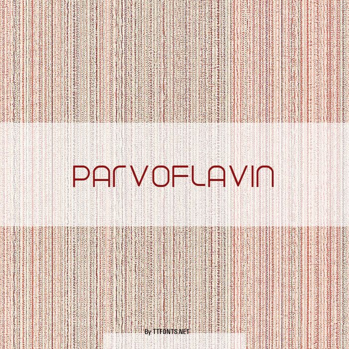 Parvoflavin example