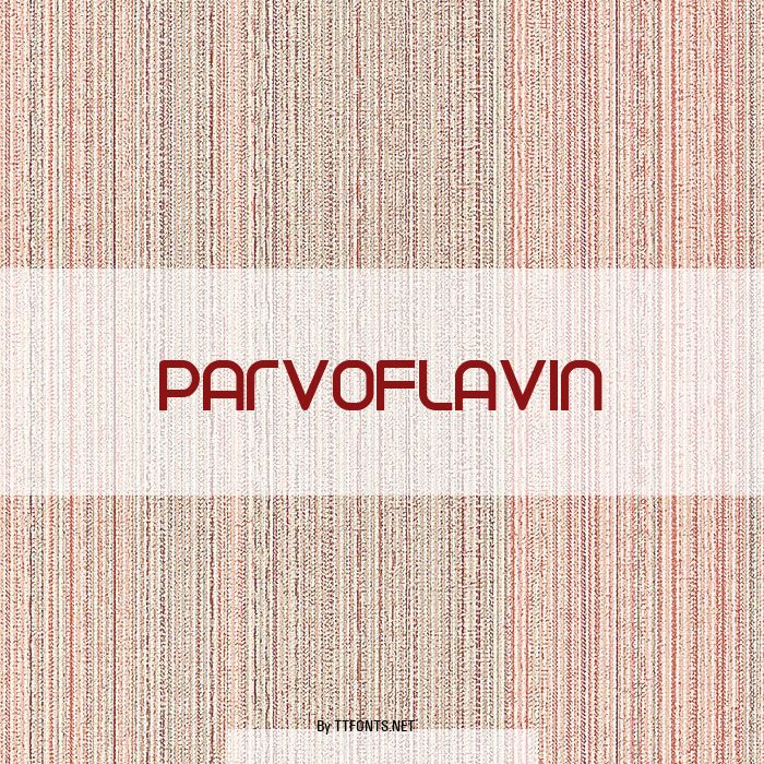 Parvoflavin example