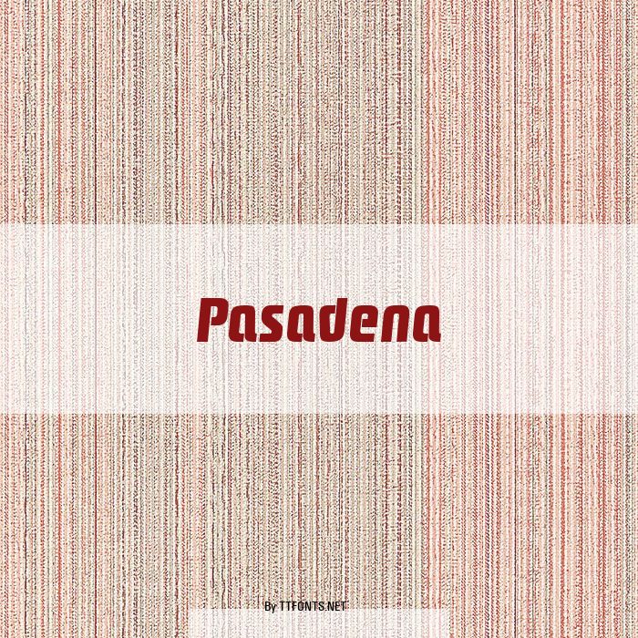 Pasadena example