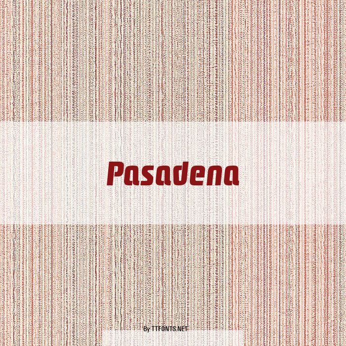 Pasadena example
