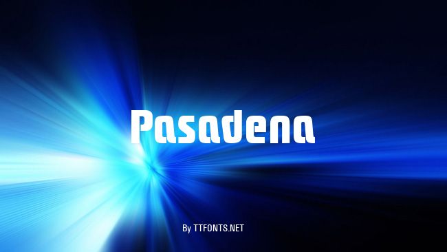 Pasadena example