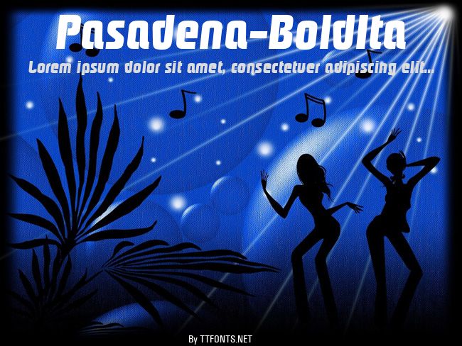Pasadena-BoldIta example