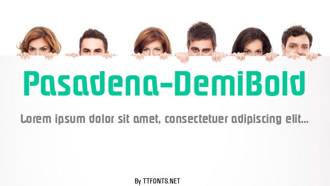 Pasadena-DemiBold example