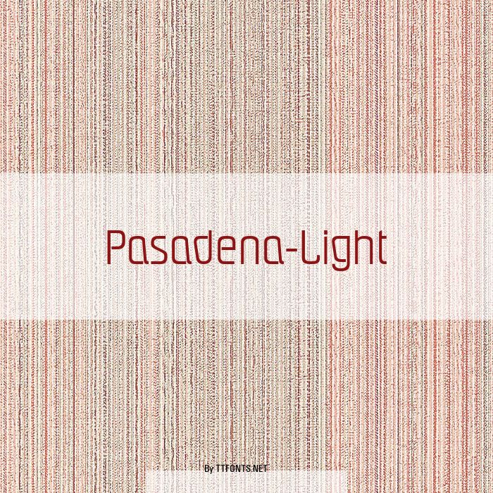 Pasadena-Light example